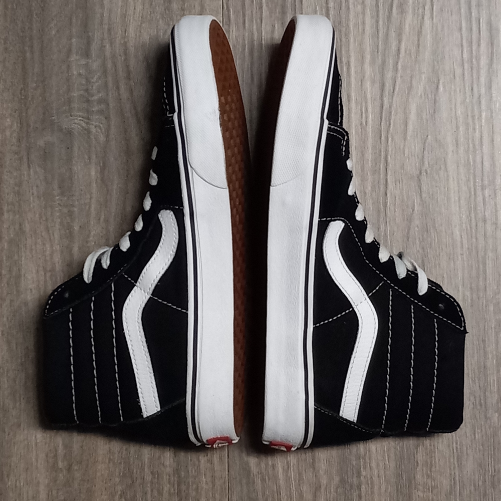 Vans Sk8-Hi Black/White High-Top Unisex Mens 7.5/Womens 9 - Picture 10 of 10